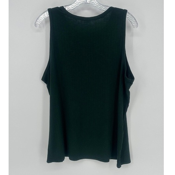 Old Navy Luxe Ribbed Tank Top Dark Green XL Sleeveless - Picture 2 of 8